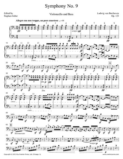 beethoven 9th symphony sheet music